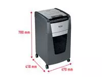 Buy your Paper shredder Rexel Optimum Auto+ 300X P4 shreds 4x26mm at QuickOffice BV