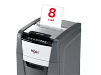 Een Papiervernietiger Rexel Optimum Auto+ 150X P4 snippers 4x28mm koop je bij QuickOffice BV