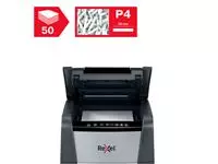 Een Papiervernietiger Rexel Optimum Auto+ 50X P4 snippers 4x28mm koop je bij QuickOffice BV