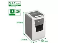 Buy your Paper shredder Leitz IQ Auto+ Office 150 P5 shreds 2x15mm at QuickOffice BV