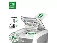 Een Papiervernietiger Leitz IQ Auto+ Pro 600 P4 snippers 4x28mm koop je bij Goedkope Kantoorbenodigdheden