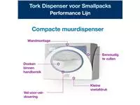 Een Reinigingsdoekdispenser Tork voor Smallpacks Tork W8 Performance wandmontage 655100 koop je bij Van Hoye Kantoor BV