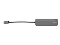Een Hub Trust Halyx USB-C 4-poorten USB-A 3.2 zwart koop je bij MV Kantoortechniek B.V.