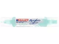 Acrylmarker edding e-5400 3D double liner pastel blauw