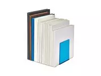Een Boekensteun MAUL 10x10x13cm acryl set 2 neon blauw transparant koop je bij Goedkope Kantoorbenodigdheden
