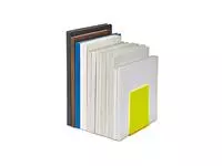 Een Boekensteun MAUL 10x10x13cm acryl set 2 neon geel transparant koop je bij KantoorProfi België BV