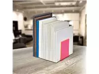 Een Boekensteun MAUL 10x10x13cm acryl set 2 neon rood transparant koop je bij Goedkope Kantoorbenodigdheden