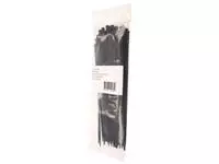 Een Inbindstrips IEZZY nylon 4.8x300mm D 81mm zwart koop je bij Van Leeuwen Boeken- en kantoorartikelen