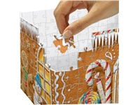 Een 3D puzzel Ravensburger Kerst Gingerbread House Night Edition 216 stukjes koop je bij Totaal Kantoor Goeree