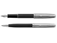 Een Vulpen Parker Sonnet Essential black lacquer CT medium koop je bij QuickOffice BV