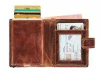 Een Kaarthouder Maverick The Original super compact RFID leer bruin koop je bij Van Leeuwen Boeken- en kantoorartikelen