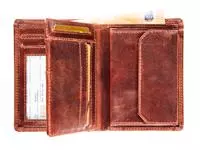 Een Portefeuille Maverick The Original met kleingeldvak RFID leer bruin koop je bij EconOffice