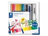 Viltstift Staedtler Design Journey Floral watercolor 12-delig