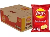 Een Chips Lay's Naturel 40gr koop je bij Totaal Kantoor Goeree