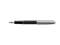 Buy your Fountain pen Parker Sonnet Essential sandblasted CT matte black lacquer fine at QuickOffice BV