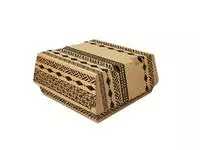Een Hamburgerdoos Maori 115x110x70mm karton bruin 320stuks koop je bij Van Leeuwen Boeken- en kantoorartikelen