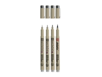 Een Fineliner Sakura Pigma Micron lichtgrijs set 4 maten koop je bij EconOffice