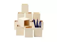 Een Pennenbak Creativ Company 7.5x7.5x9.5cm triplex koop je bij Van Leeuwen Boeken- en kantoorartikelen