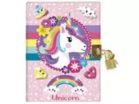 Knutselset Totum Unicorn dagboek Diamondpainting