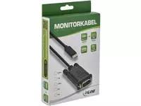 Een Kabel inLine USB-C VGA 3.1 M/M 2 meter zwart koop je bij EconOffice