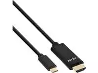 Een Kabel inLine USB-C HDMI 3.1 2.0 4K M/M 2 meter zwart koop je bij MV Kantoortechniek B.V.