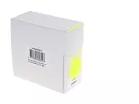 Een Etiket Rillprint 35mm 500st op rol fluor geel koop je bij Totaal Kantoor Goeree