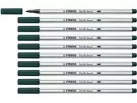 Een Brushstift STABILO Pen 568/63 aardegroen koop je bij Van Leeuwen Boeken- en kantoorartikelen