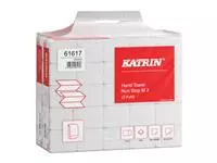 Een Handdoek Katrin Z-vouw 2-laags wit 240x203mm 25x160st koop je bij Goedkope Kantoorbenodigdheden