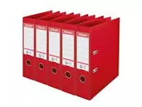 Een Ordner Esselte Vivida No.1 multipack 75mm A4 5 stuks rood koop je bij QuickOffice BV