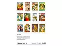 Een Kalender 2025 Helma 365 34x48.5cm Alfons Mucha koop je bij Van Leeuwen Boeken- en kantoorartikelen