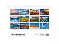 Een Kalender 2025 Helma 365 31.5x45cm Nationale parken koop je bij Van Leeuwen Boeken- en kantoorartikelen