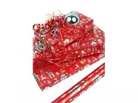 Buy your Wrapping paper Christmas metallic 150x70cm assorted at QuickOffice BV