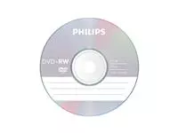 Een DVD+RW Philips 4.7GB 4x SP (10) koop je bij EconOffice