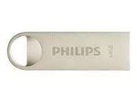 Een USB-stick 2.0 Philips moon vintage silver 64GB koop je bij MV Kantoortechniek B.V.