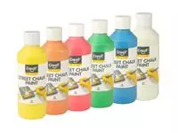 Een Peinture trottoir craie Creall Chalk Paint lot 6 couleurs 250ml koop je bij QuickOffice BV