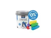 Buy your Sidewalk chalk clay Creall bucket of 6 colors of 125 grams at QuickOffice BV