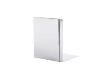 Boekensteun MAUL aluminium 16x15x21cm set 2 zilver