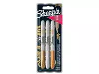 Viltstift Sharpie en Paper Mate Flair metallic assorti