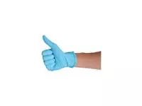 Handschoen CMT L nitril blauw
