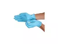 Een Handschoen CMT M nitril blauw koop je bij EconOffice