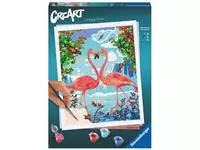 Een Schilderen op nummers CreArt Flamingo Love koop je bij EconOffice