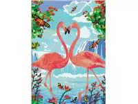 Een Peinture par numéros CreArt Flamingo Love koop je bij QuickOffice BV