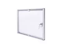 Een Binnenvitrine wand MAULextraslim whiteboard 2xA4 met slot koop je bij Kantoorvakhandel van der Heijde