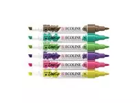 Duotip marker Ecoline botanisch set 6 kleuren