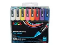 Een Marqueur peinture Posca PC5M Medium assorti set 16 couleurs koop je bij QuickOffice BV