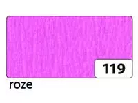 Een Crêpepapier Folia 250x50cm nr119 roze koop je bij Van Hoye Kantoor BV