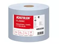 Poetsrol Katrin Classic 481108 verlijmd 2laags 360x220mm 2x500vel blauw