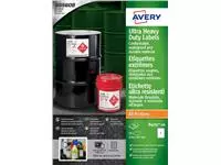Een Etiket Avery B4775-50 210x297mm polyethyleen wit 50stuks koop je bij Kantoorvakhandel van der Heijde