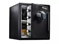 Buy your Safe MasterLock fireproof and waterproof electronic combination lock XL black at QuickOffice BV