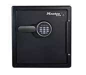 Buy your Safe MasterLock fireproof and waterproof electronic combination lock XL black at QuickOffice BV